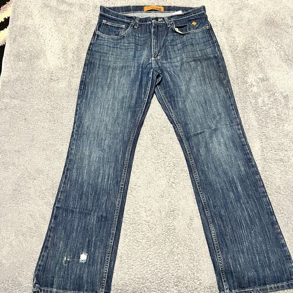 Wrangler FR 20X Bootcut Jeans Mens 34 x34 Flame Resistant Blue Denim - Picture 1 of 11